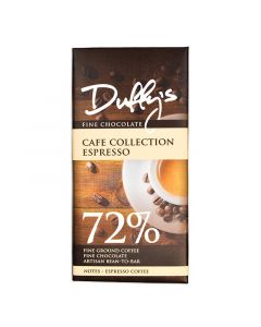 Duffy's Espresso 72% Coffee Dark Chocolate, 60g
