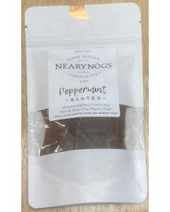 NearyNógs Slates - Peppermint, 60% Dark Chocolate slates with Mint, 80g