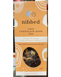 Nibbed Bark with Orange, Maple and Walnuts, 100g
