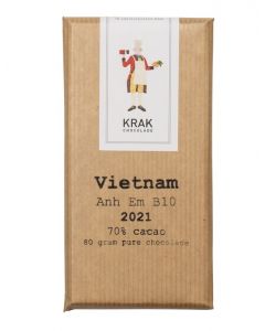 Krak Vietnam Ahn Em B10 70% Dark Chocolate, 80g